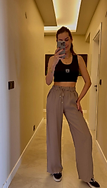 TENSEL TAŞ RENGİ PANTOLON