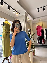 TRİKO AÇIK MAVİ BLUZ