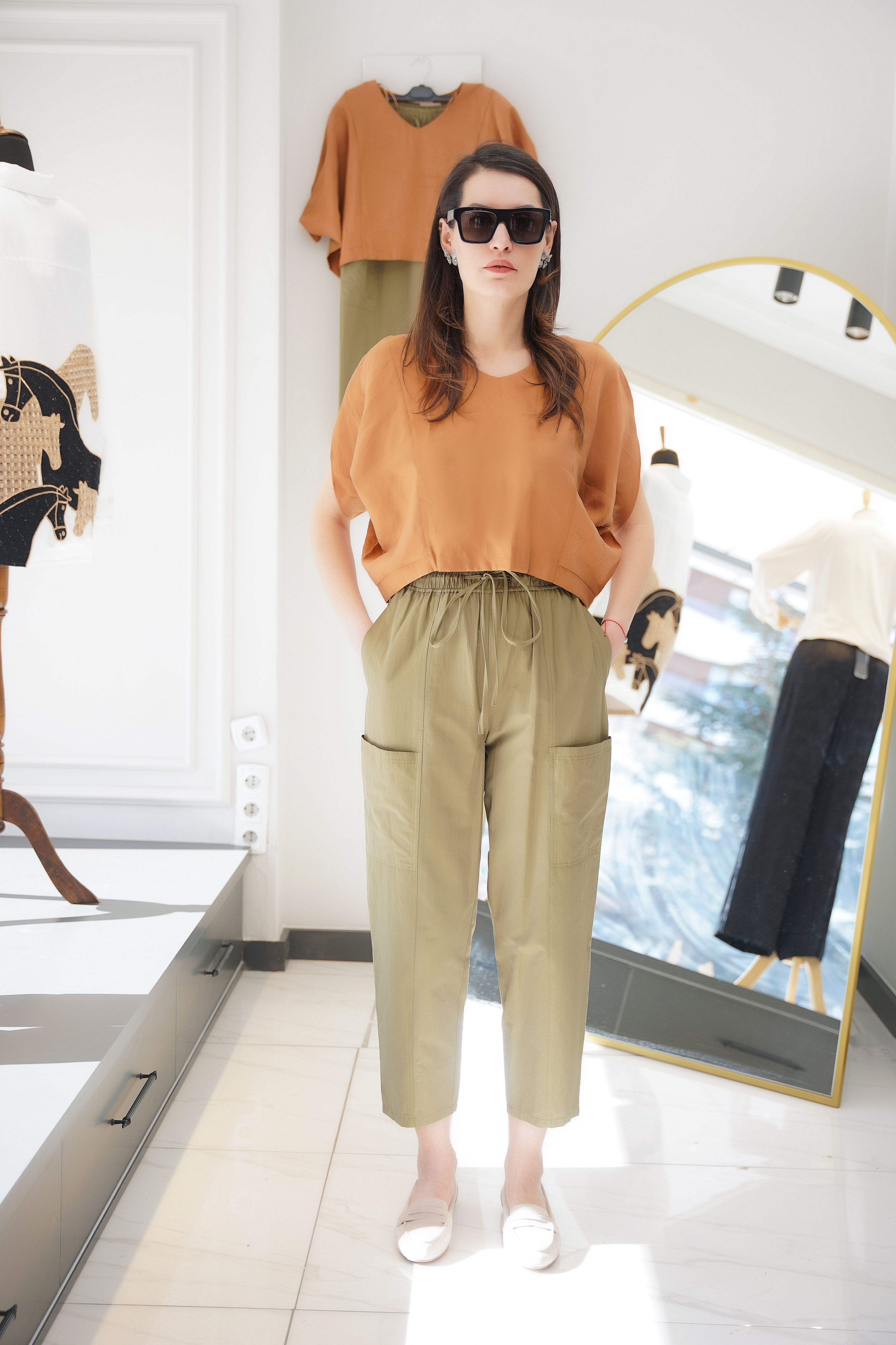 CEP DETAYLI COTTON PANTOLON